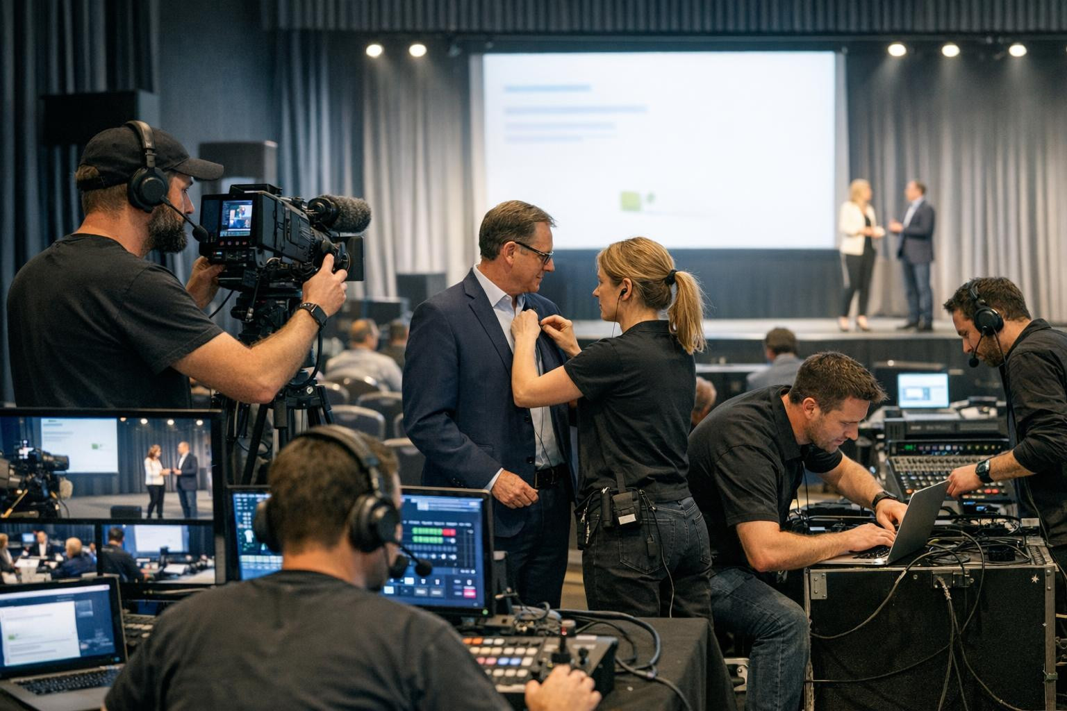 Unsatisfactory staged experience from the first audio sample to the end of the event    Installing and extensive technical support ensure that all technical pro