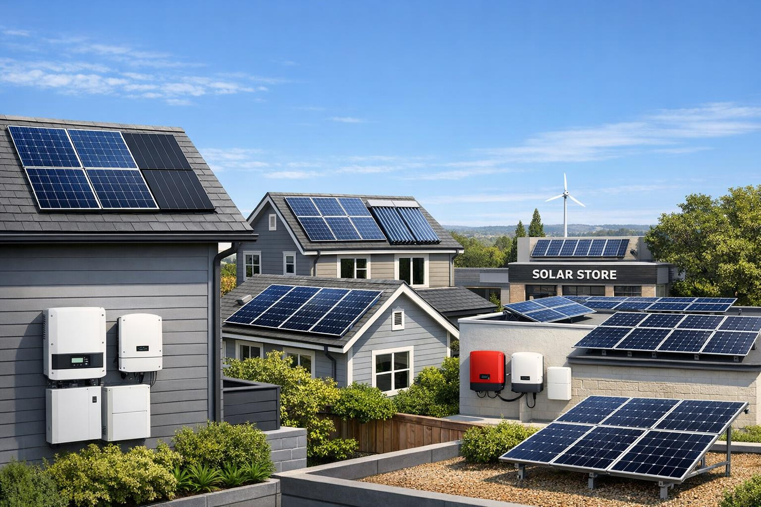 Päikeseenergia lahenduste selge väärtus 
  Terviklikud päikeselahendused  ühendavad kaasaegsed, kõrge efektiivsusega päikesepaneelid koos paindlike inverterival