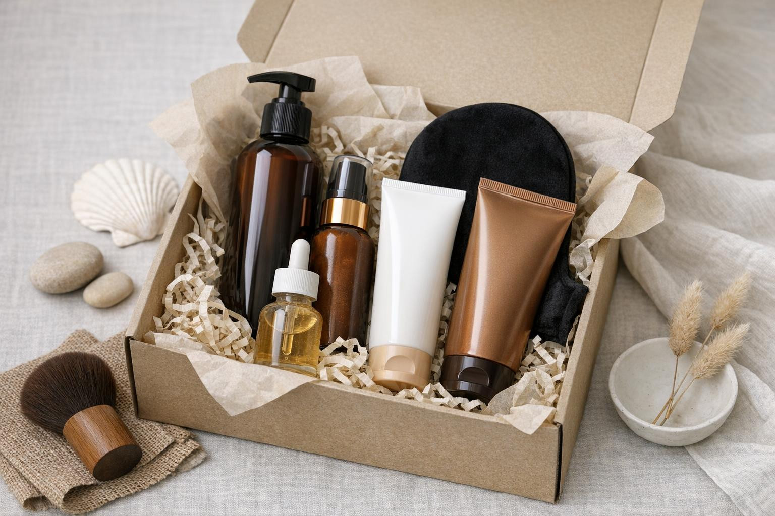 Created for simple and reliable results    A set of sunbaths  provides an opportunity to achieve a homogeneous, natural tan without complex steps and expensive 