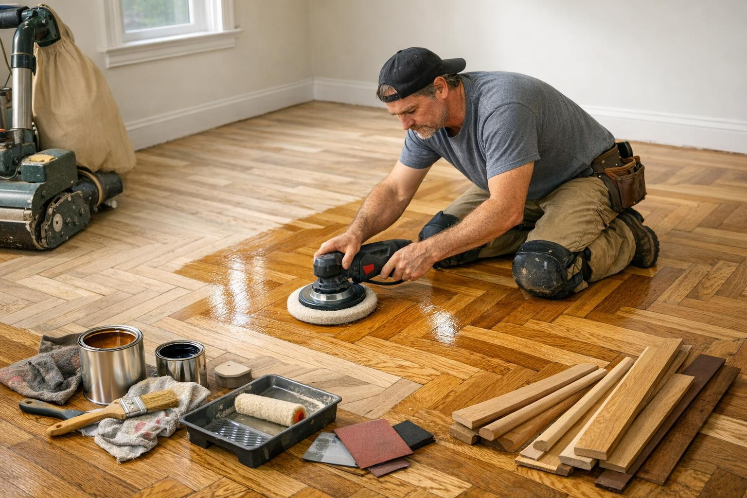 Silent and durable floor from beginning to end    < Parket installation and finishing  ensures a warm, elegant and long-lasting floor that adapts to everyday