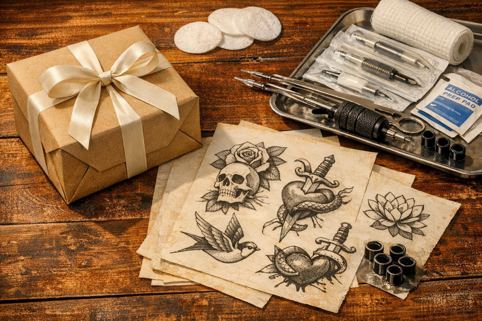 Personal and memorable gift   Gift cards  provide freedom and opportunity to give a tattoo session or studio credit, making the choice of a gift simple and mean