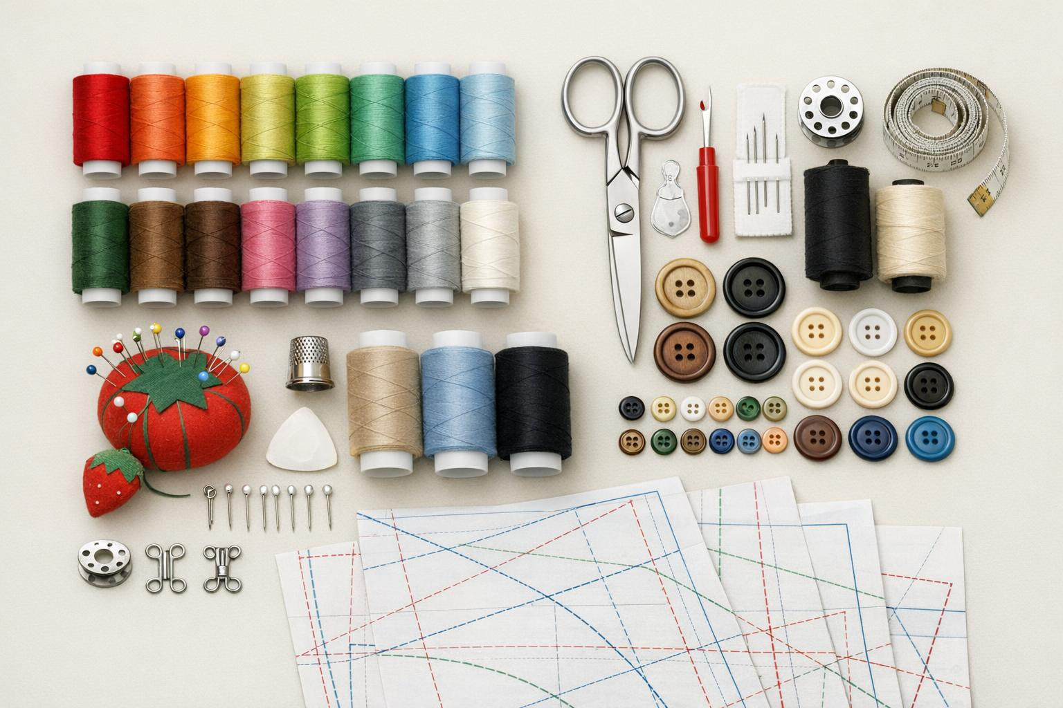 Lai selection of sewing accessories   leads to easier, accelerated and professional sewing at all levels. Whether the aim is to improve clothing, to implement d