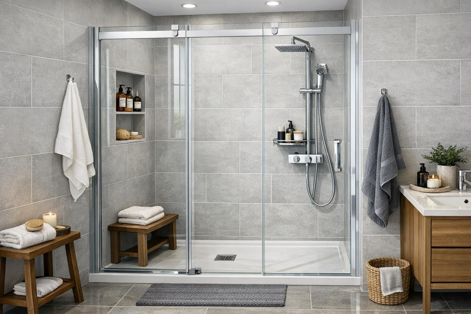 Full shower solutions that make the bathroom comfortable and stylish    Dush cabins ,  dush systems , high quality  dush curtains  and smart  bath accessories  