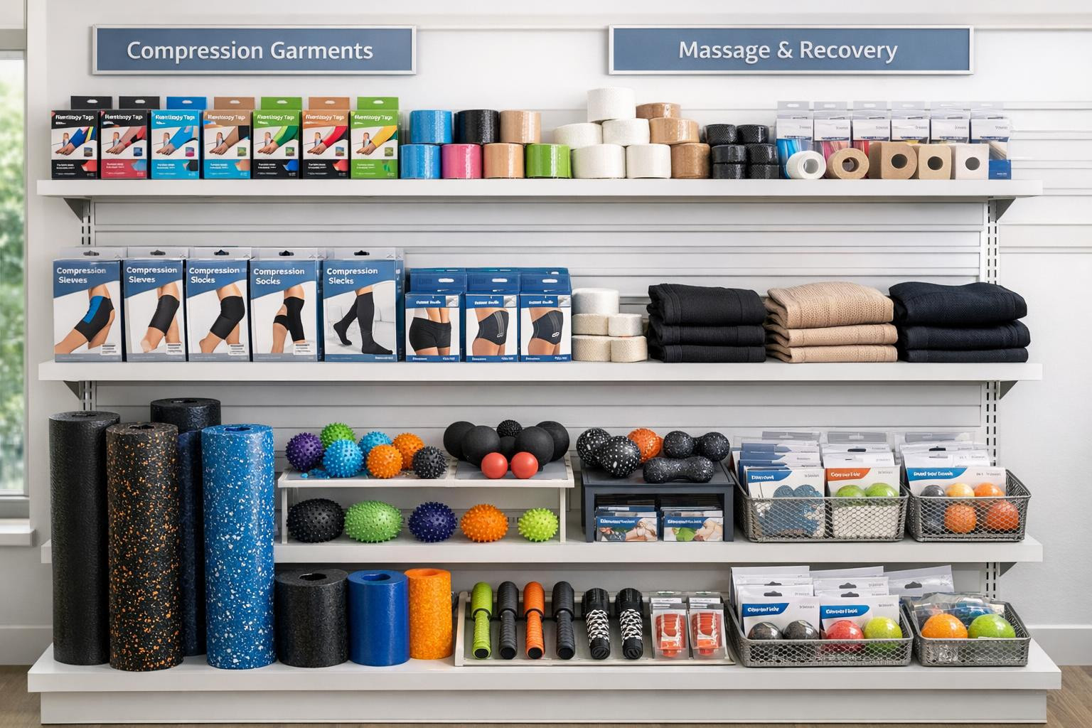 Professional support for rehabilitation    Physiotherapy accessories supporting rapid and safe recovery: high-quality  kinesio-teip , effective  compression ite