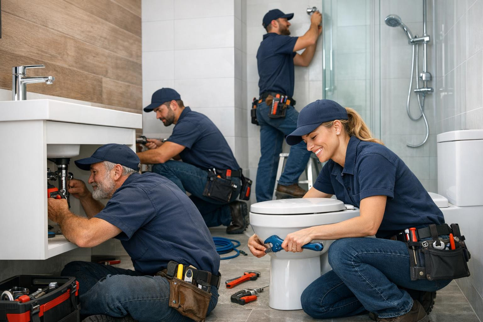 Pipe and sanitary services ensure dryness, reliability and comfort ...