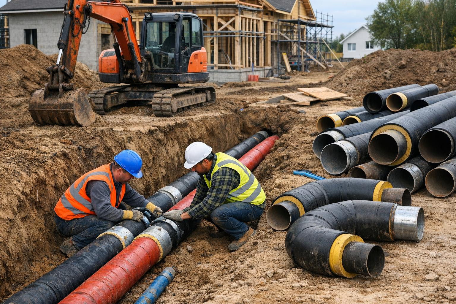 Religible construction and maintenance of pipelines that keep the home and business running  Full pipeline solution covers construction, renovation and regular 