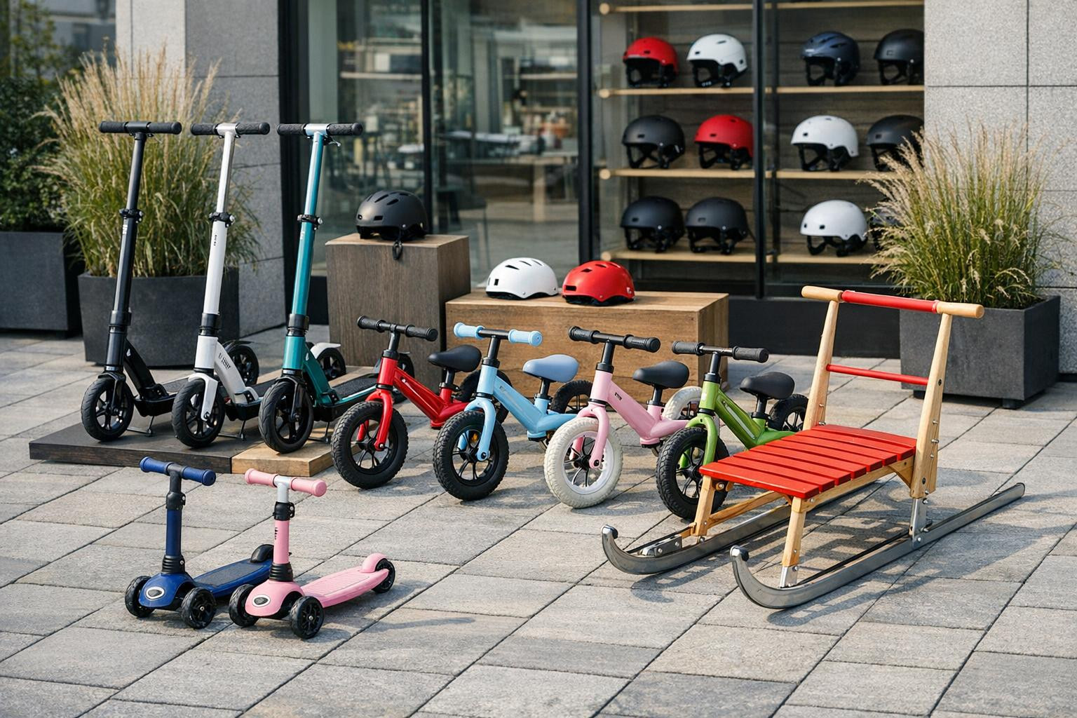 Move smarter: a choice that works every season    < The Pedestrian Bike Shop  offers solutions for adults and children that make daily  Communication   faste