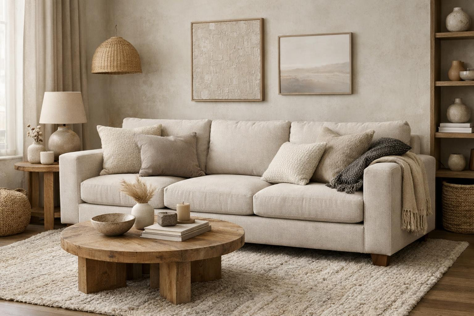 Polstered couches that combine style and daily comfort    Polstered couches  bring scandinavian simplicity and careful crafts to the living room, providing a pe