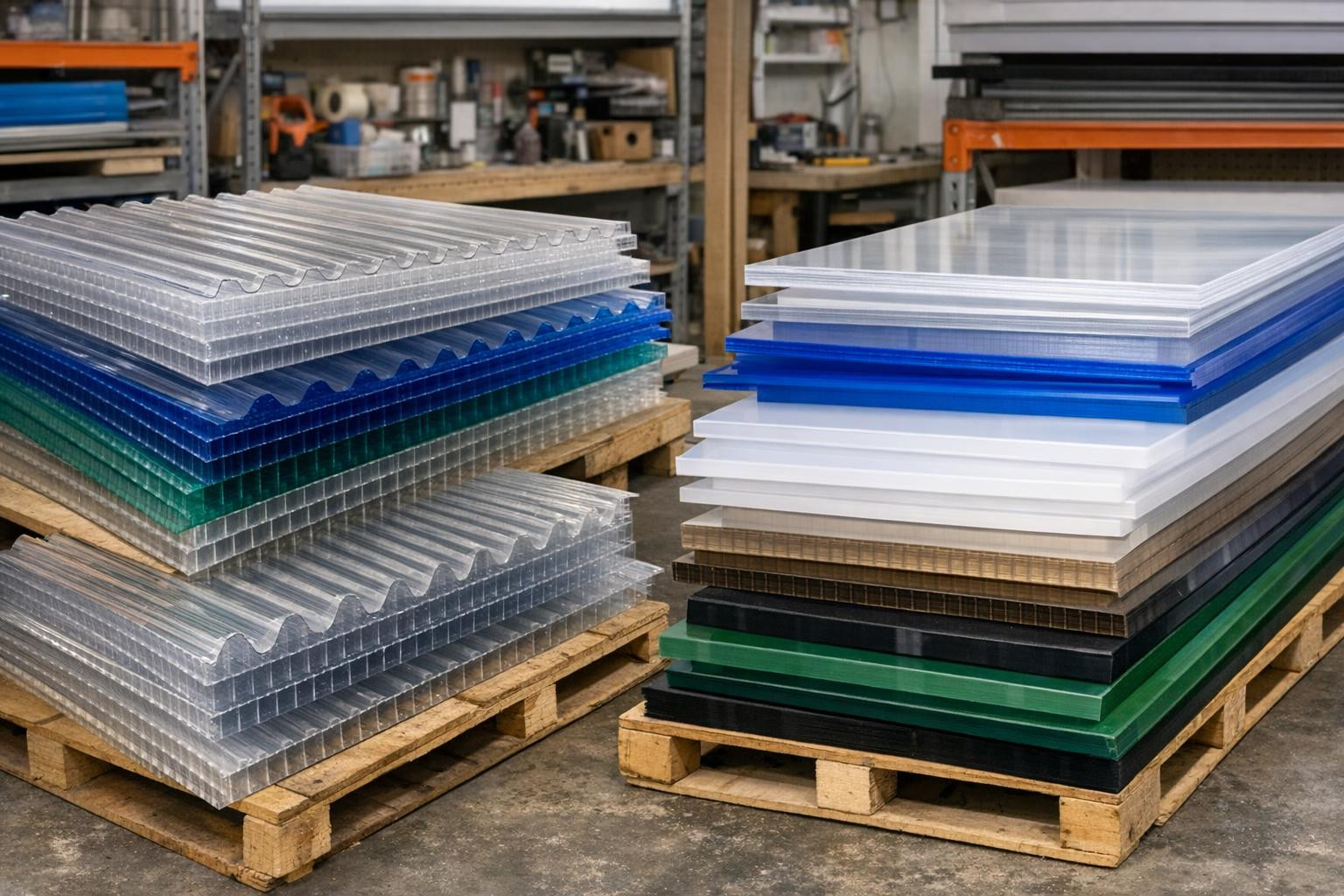 Light-rich protection for each building or greenhouse   < Polycarbonate plates  offer exceptionally good light transmittance and durability, making rooms lig