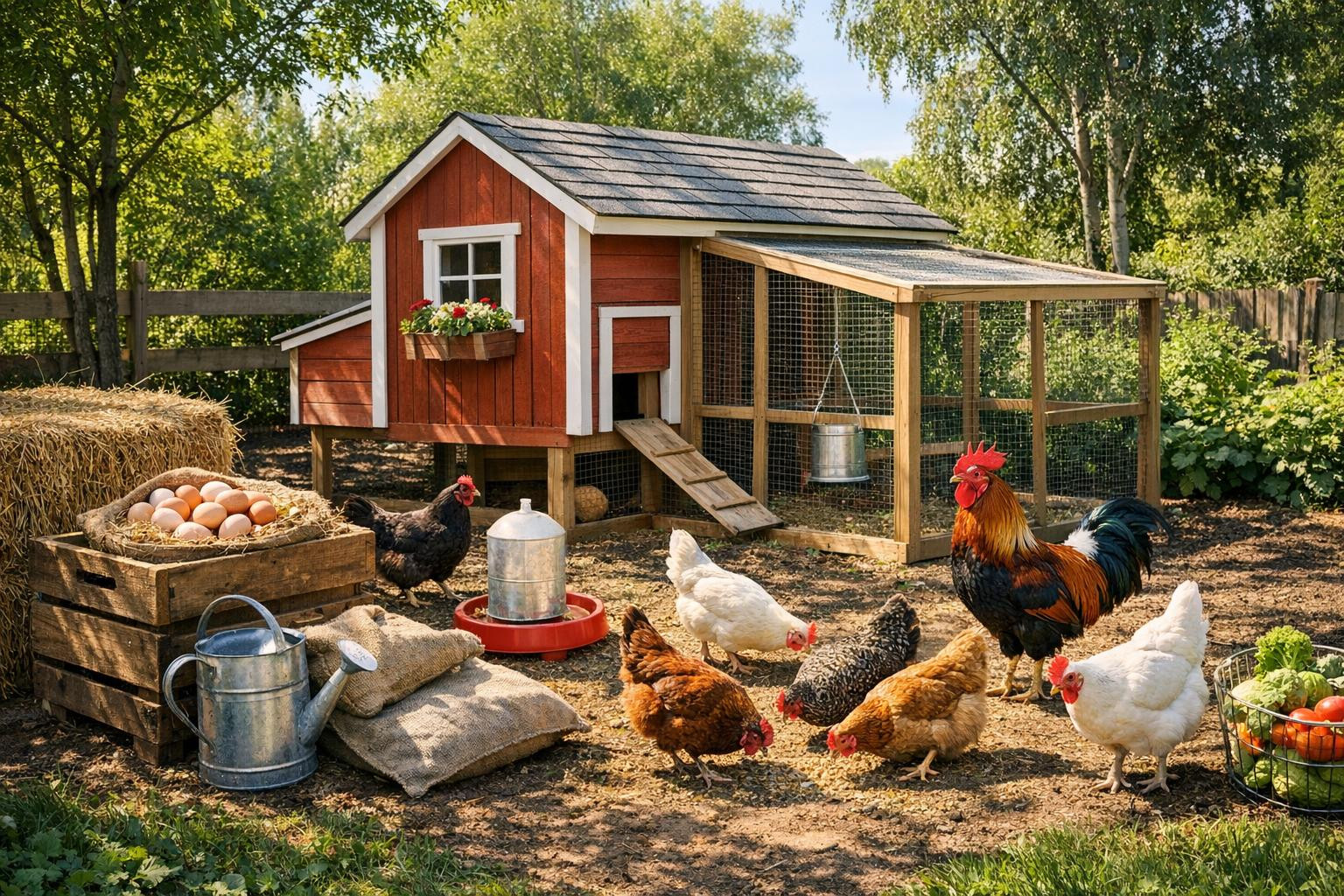 Poultry farming is a comprehensive approach that combines the construction of a dedicated chicken shed, optimised egg production and professional poultry health