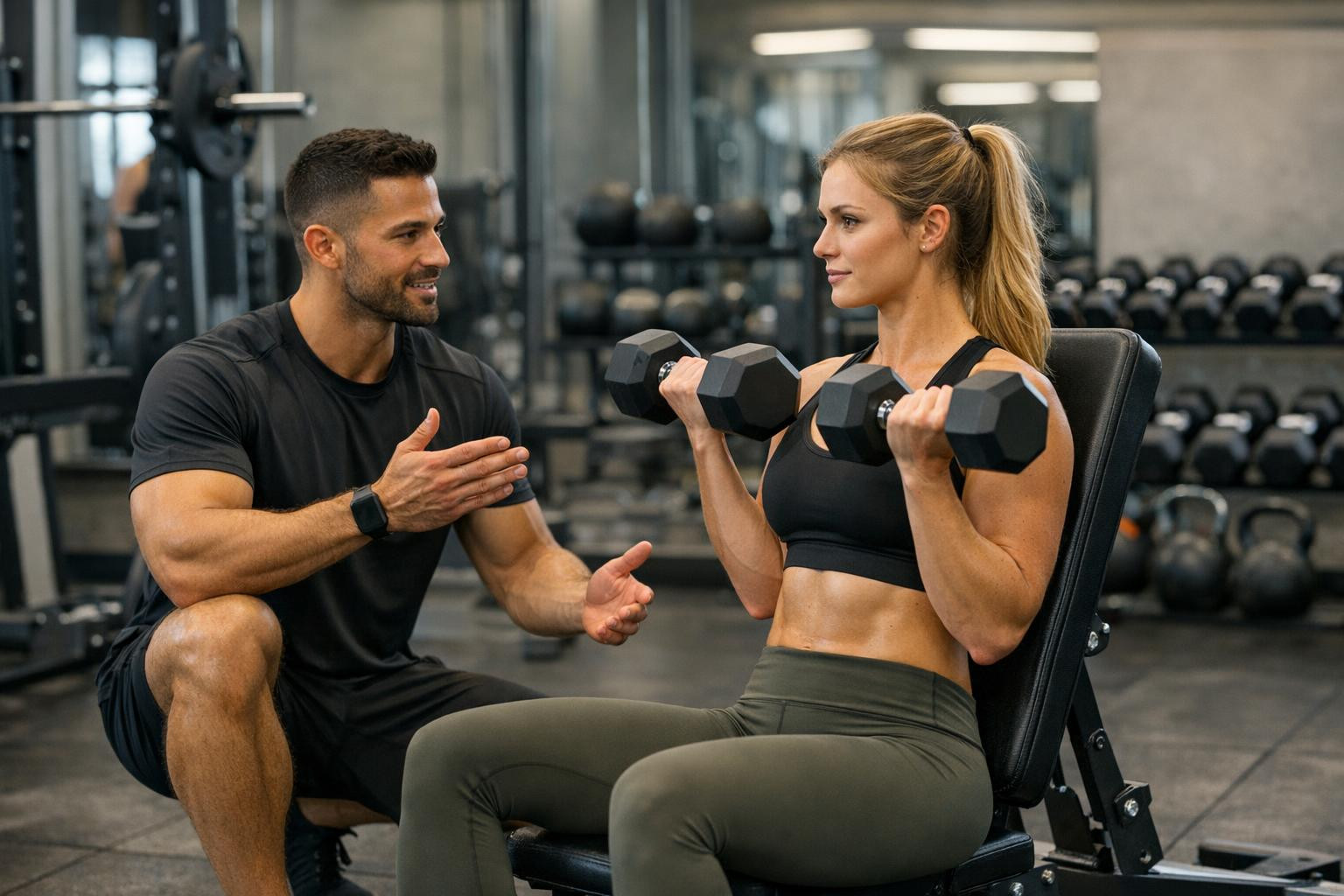 Power‐personal training  focuses on systemic force training and free-weight training to increase muscle mass, improve functional strength and reduce the risk of