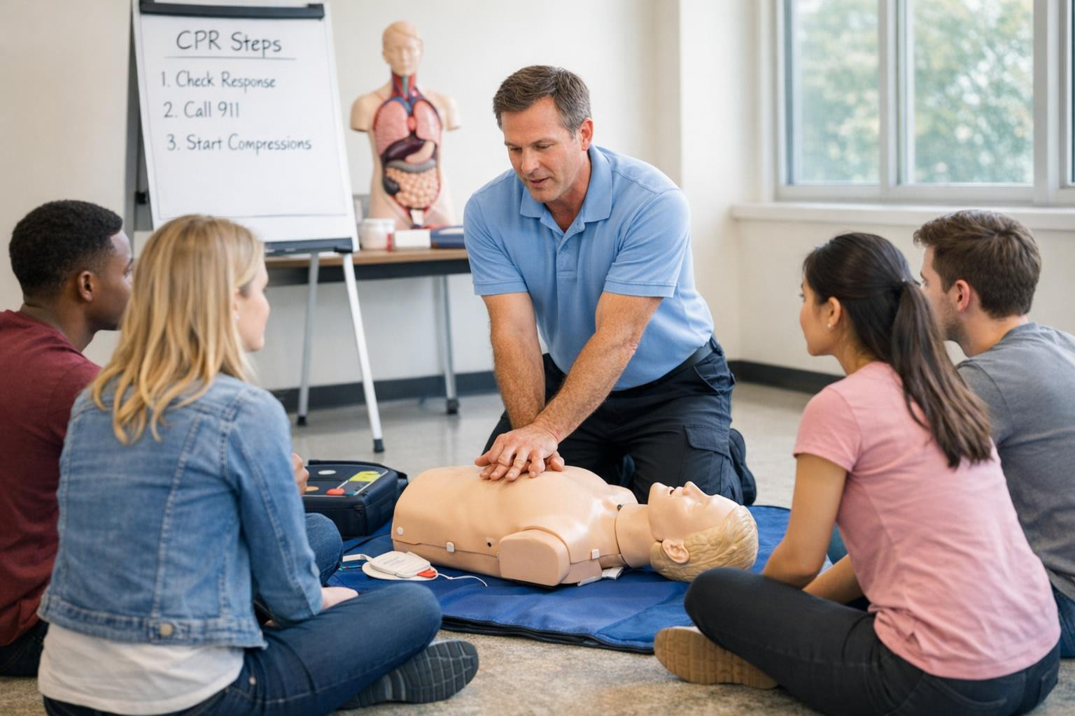 Speed and practical first aid training that gives skills to save life     The first aid training   focuses on acquiring clear, practical skills that can be used