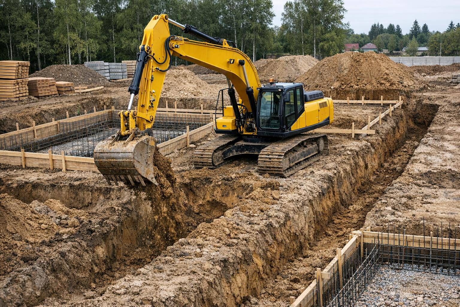 The foundation and ditching provides an accurate, safe and fast ...