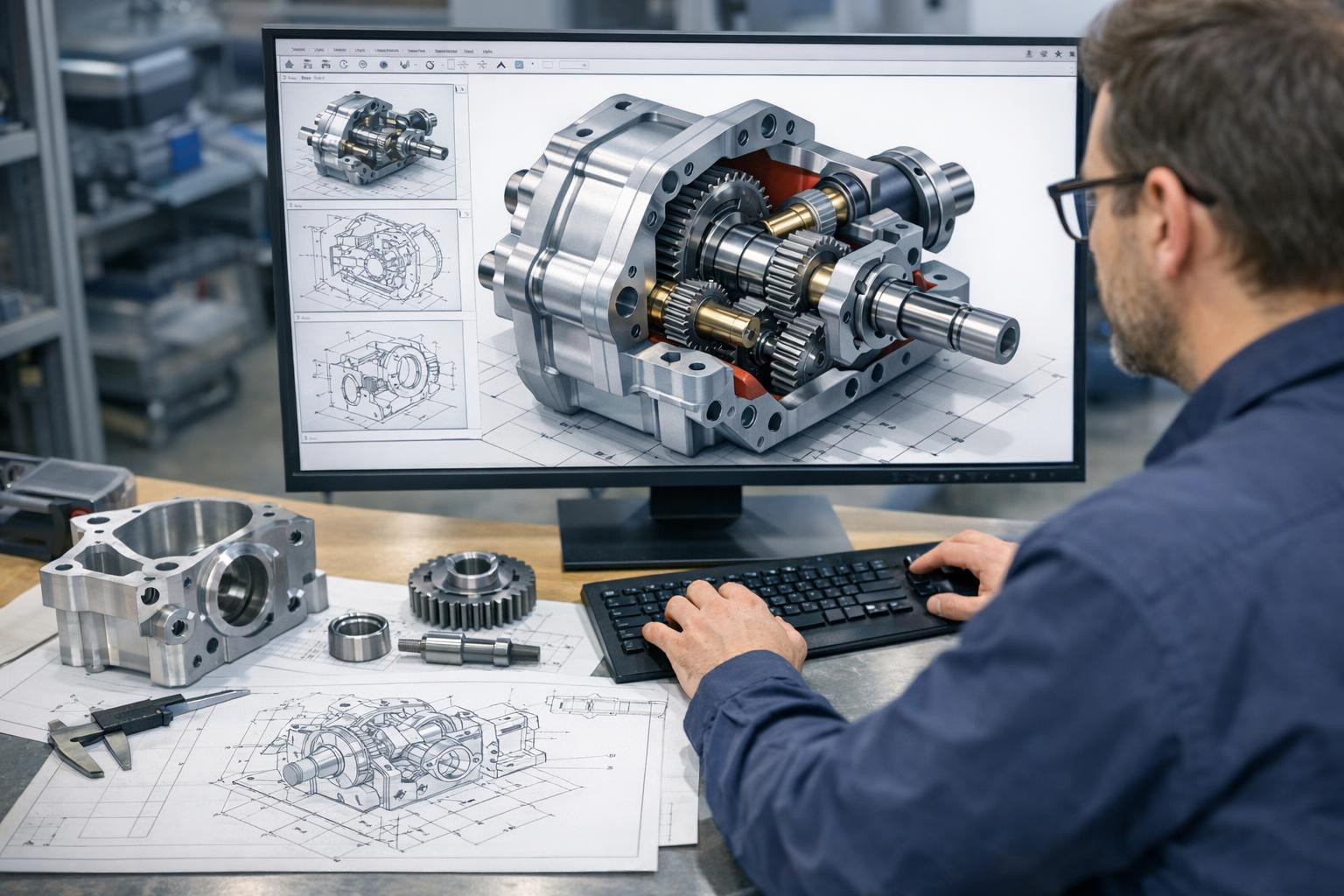 Resulting mechanical design that leads to production Mechanical ...