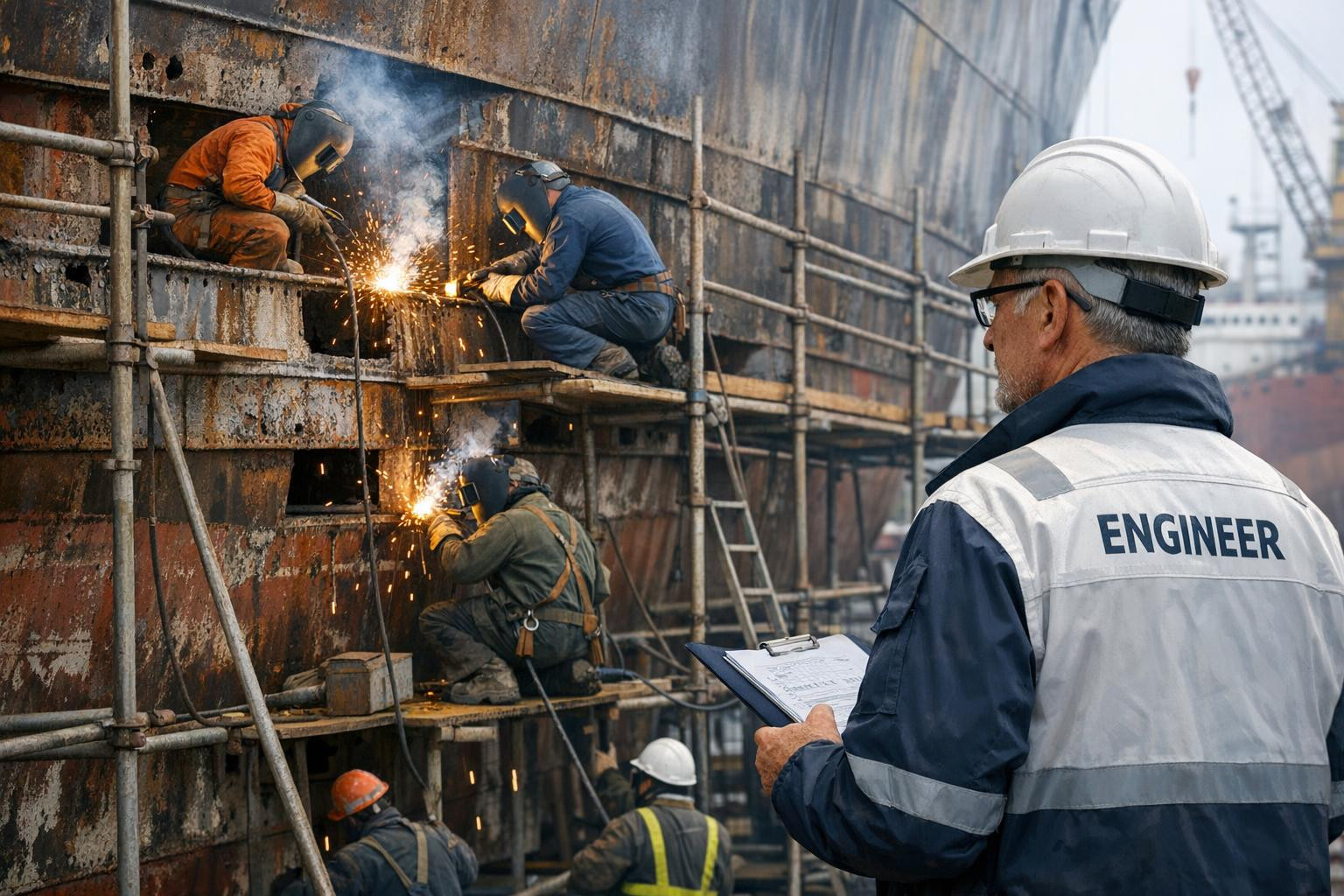 The technical supervision of steel repairs ensures that the repairs ...