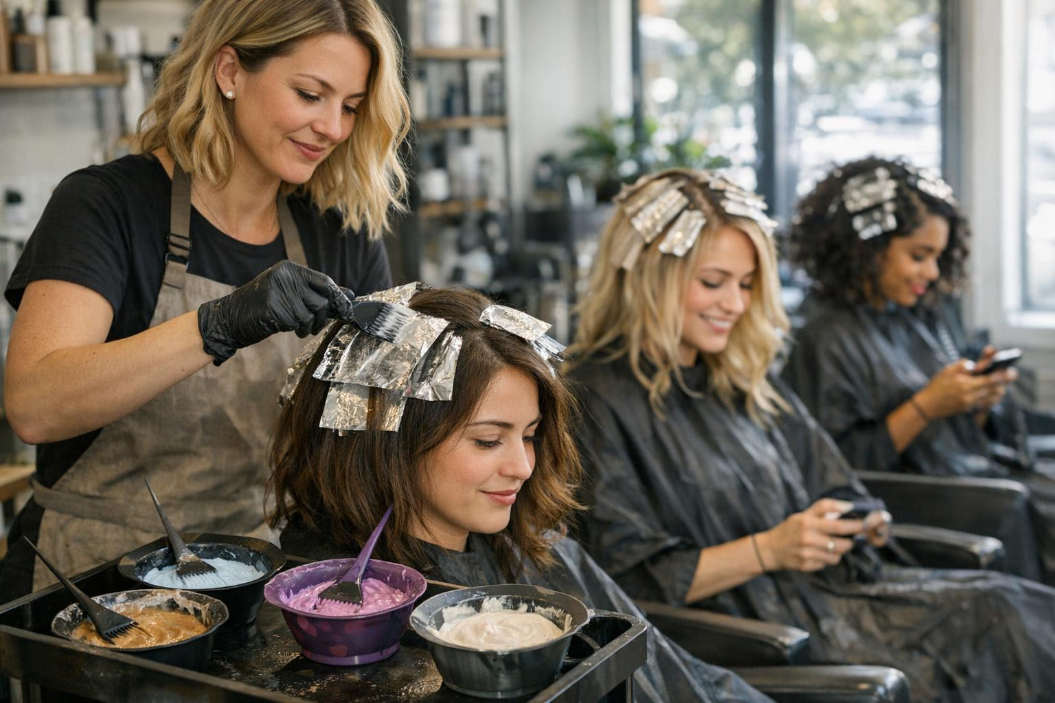 The perfect tone starts with precise consultation    Full coloring ,   bleaching  and  lifting  is more than just a color - they are an expression of personalit