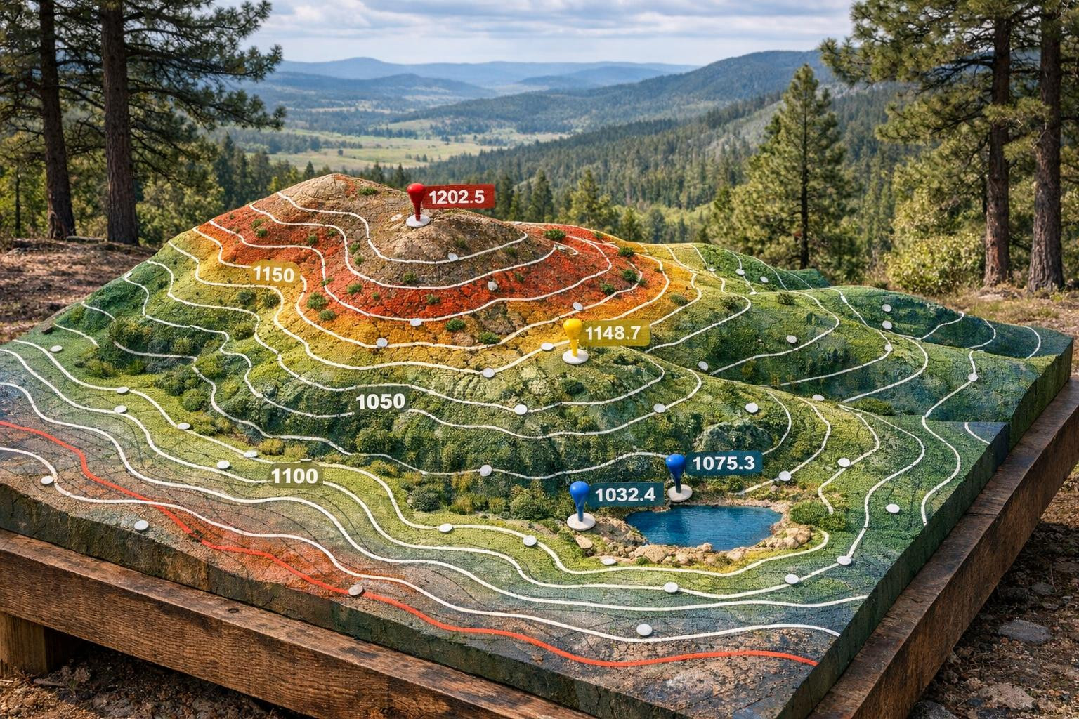 All necessary for accurate landscape mapping and decision support    Topo-geodetic maps compilation  and  topographic mapping works  combine the knowledge of mo