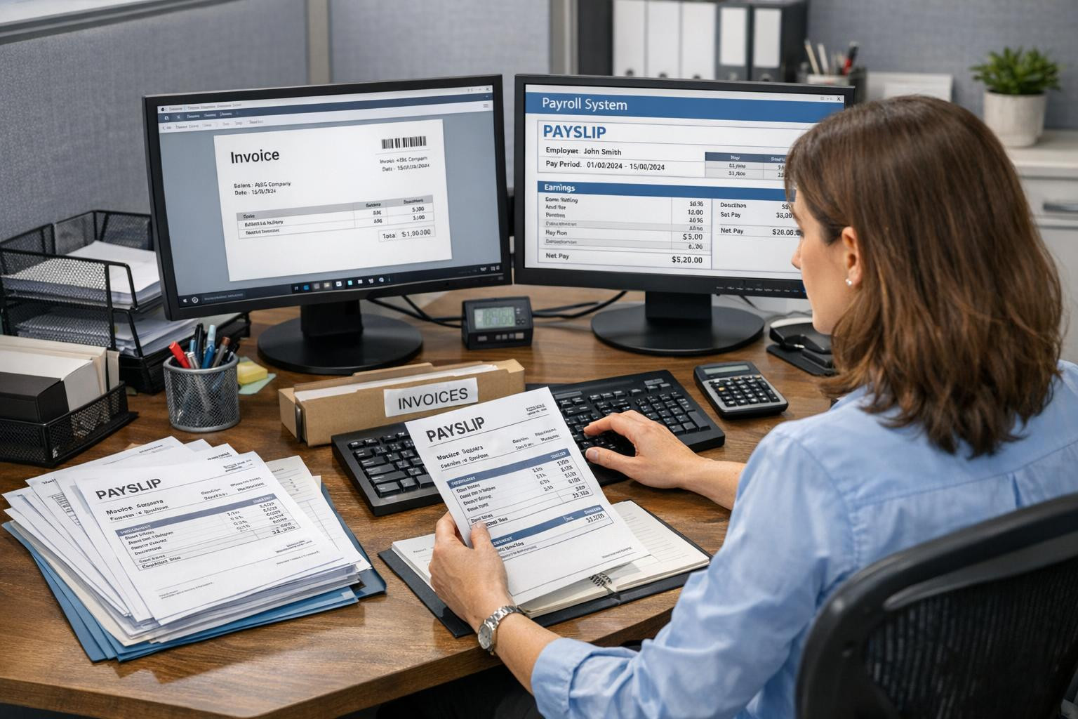 Precise wage calculations  and smooth  account processing  ensure that employee payments are made in a timely manner and that the accounting data are correct. T