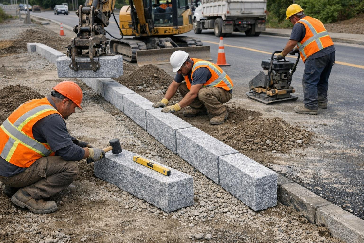 Reliable installation of edge stones that lasts     The installation of edge stones   includes the supply of granite and concrete limestone and the correct asse