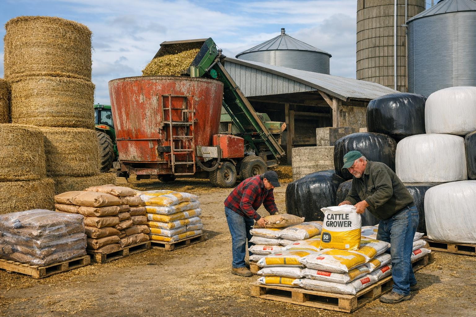 We offer a complete solution that combines scientific-based diet and industrial practice   - optimized feeding plans, high-quality silos and hay production and 