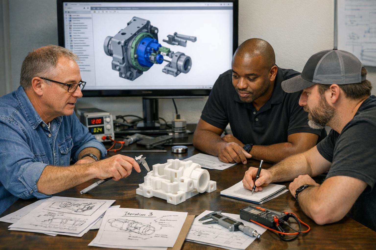 Who is useful and what can be achieved     Product development  and  prototyping  combine ideas into a real, market-oriented solution: CAD modelling, fast physi