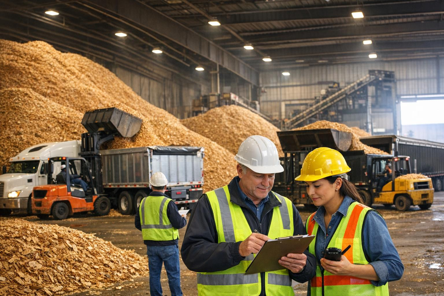 Effective production and storage makes the supply chain clear, fast and cost-effective: we map the flows of the solid fuel production process, optimise the prod