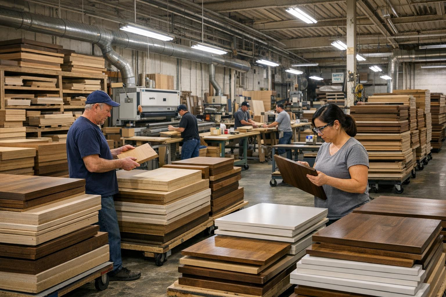 Production management  combines strategic planning, smooth supply logistics and strictly controlled finishing processes to achieve shorter delivery times and co