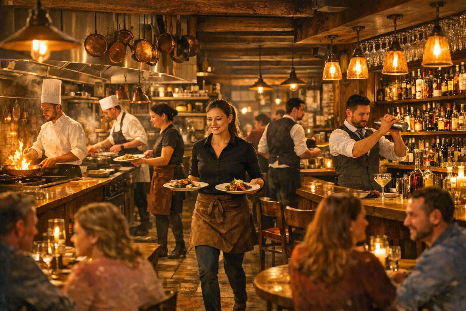 We welcome the new tastes and service level    Professional cuisine with friendly table service and experienced bar service creates a memorable experience for g