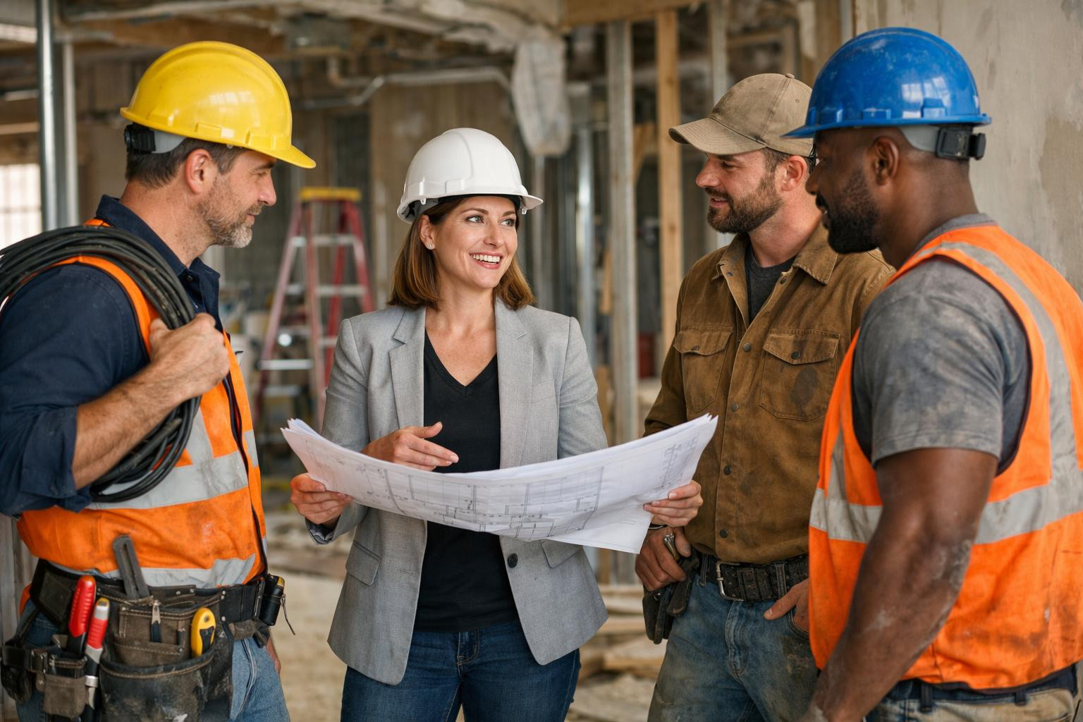 Project management solution that provides key-ready spaces in a timely manner   Project management  combines planning, partner coordination and construction wor