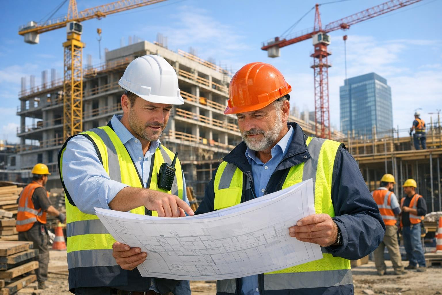 Clear management from start to end    Project management coordinates the entire construction process from planning to delivery, ensuring that the timetable and 