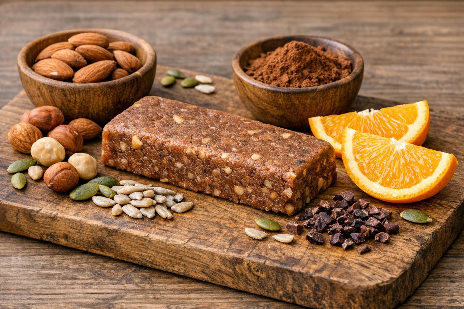 Very digestible, soft raw baton   which combines natural sweetness and a strong protein source. The protein-rich composition provides fast energy and supports m