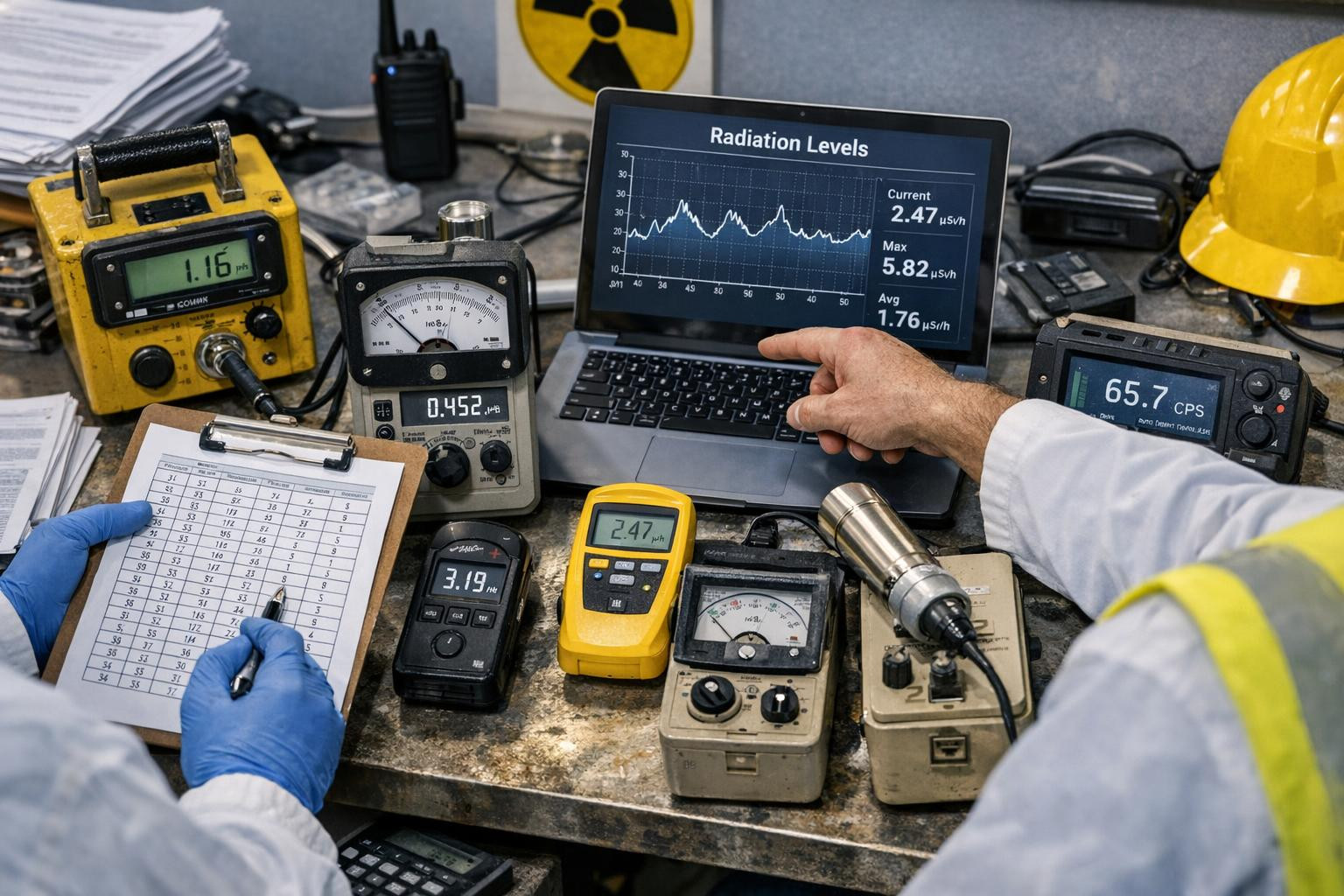 Radiometry  means precision methods and equipment for the detection and quantification of alpha, beta, gamma and neutronic radiation. The proposed radiological 
