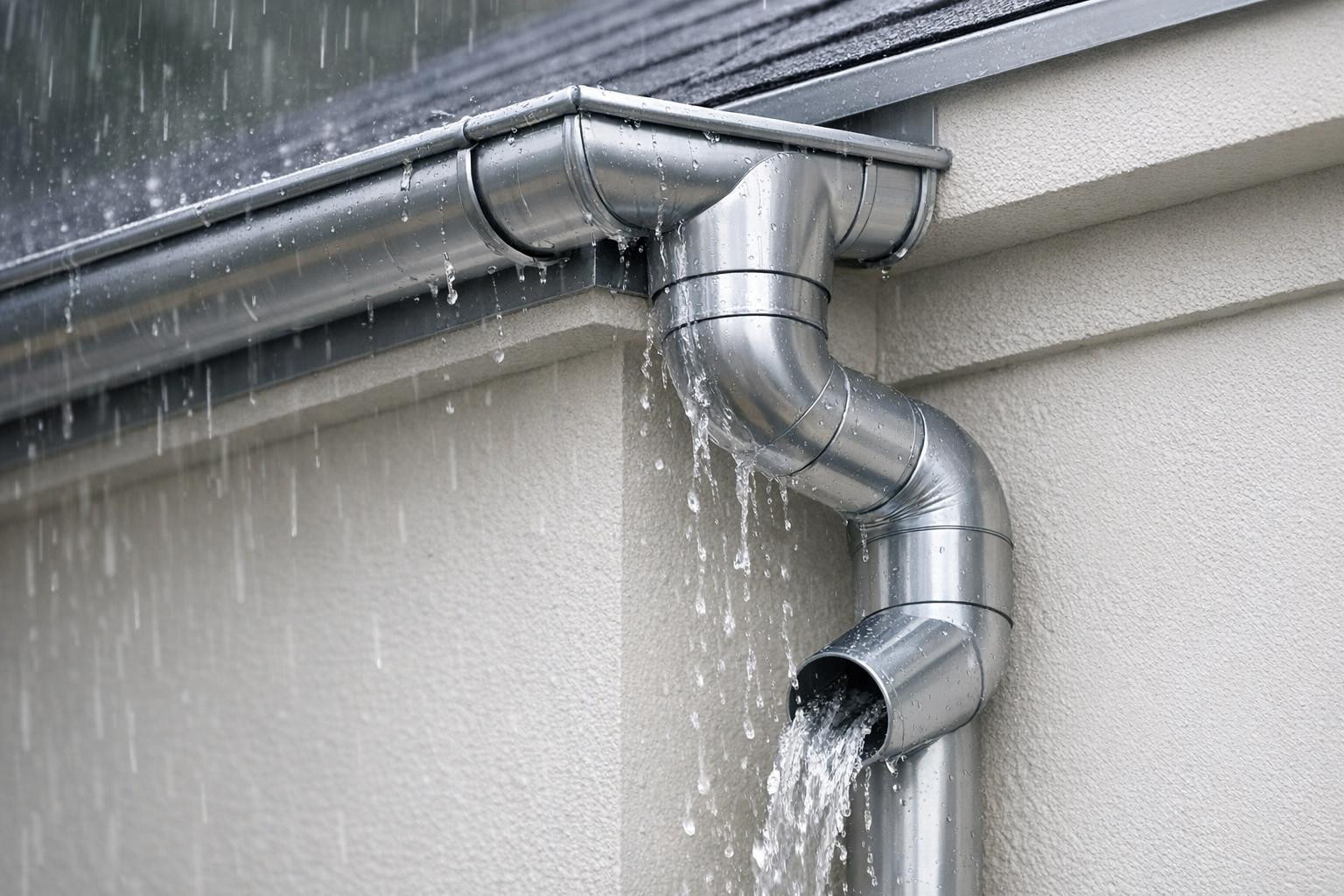 A durable and cared for exterior starts with a functioning rainwater system.  Solutions are driven by troughs and rainstorms away from the building, protecting 