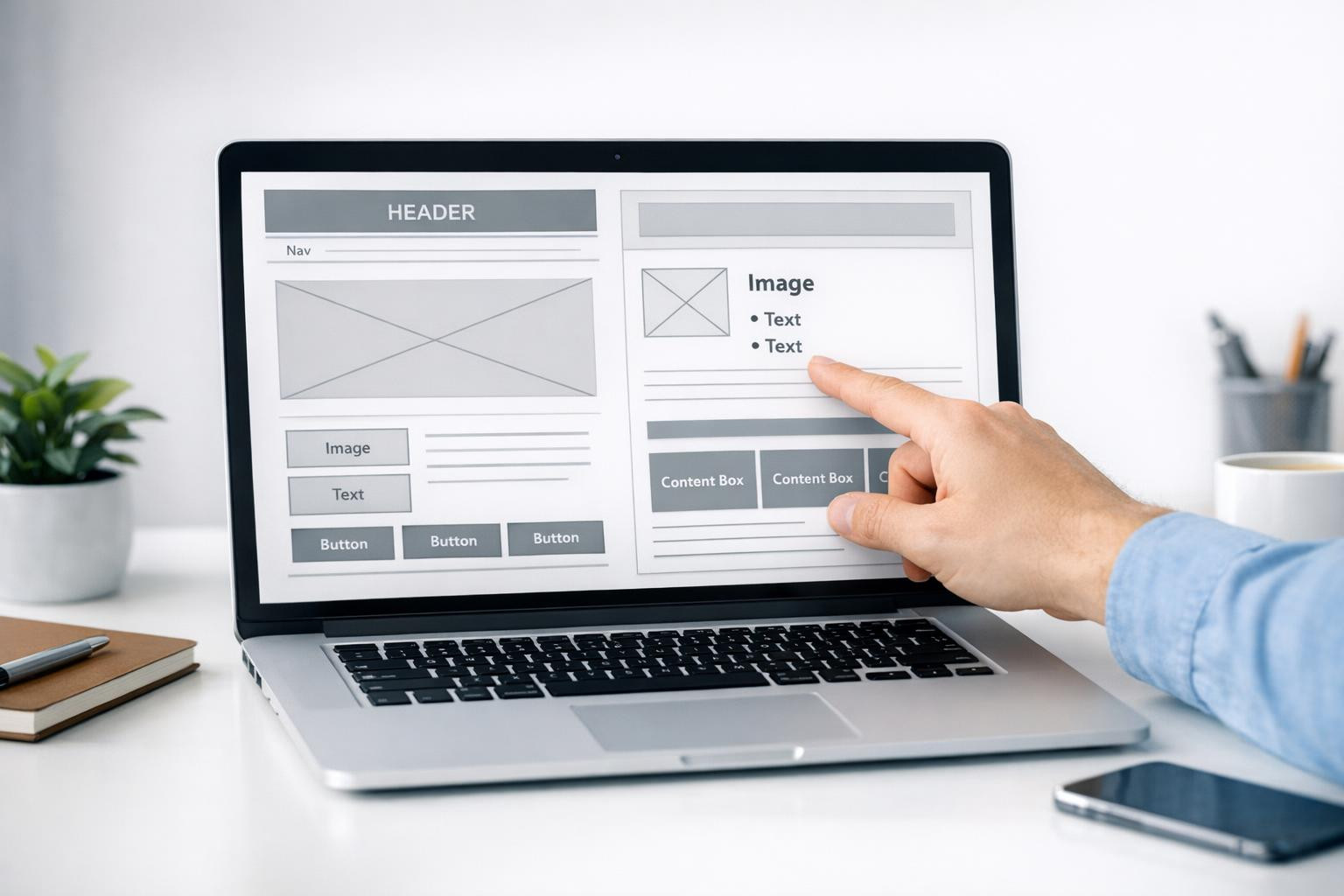 Clear web content strategy  creates a logical, user-centred journey, the end of which is an explicit action - contact form completed, purchased or a service res