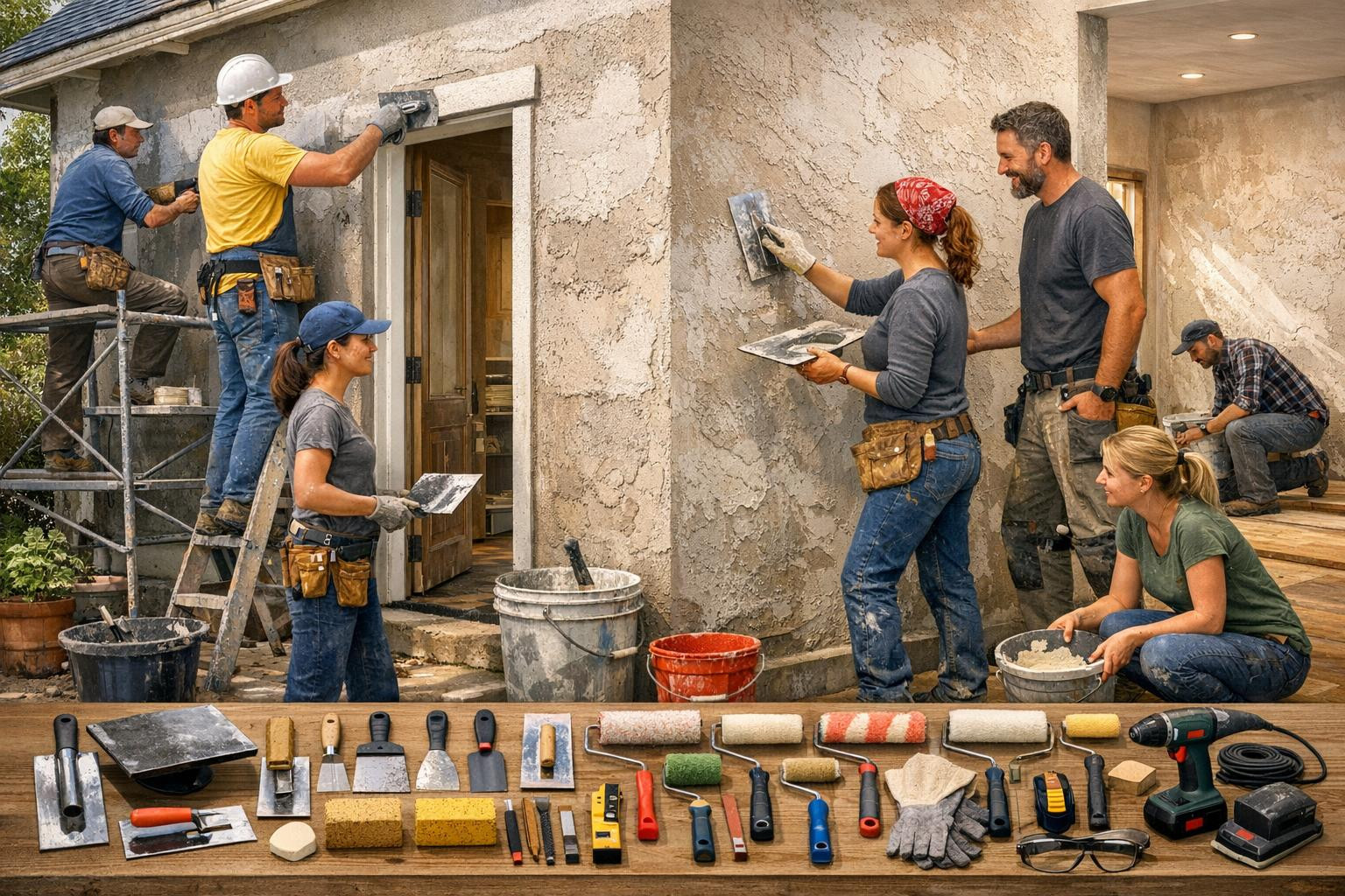 Rakvere Construction services  brings practical crafts and lasting results to local buildings: professional renovation, decorative antique plaster, high-quality