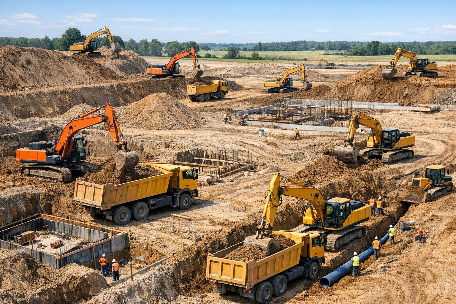 Effective digging solution that saves time and reduces risks    Mining and soil services  provide comprehensive preparation from  mounting and preparation   of 