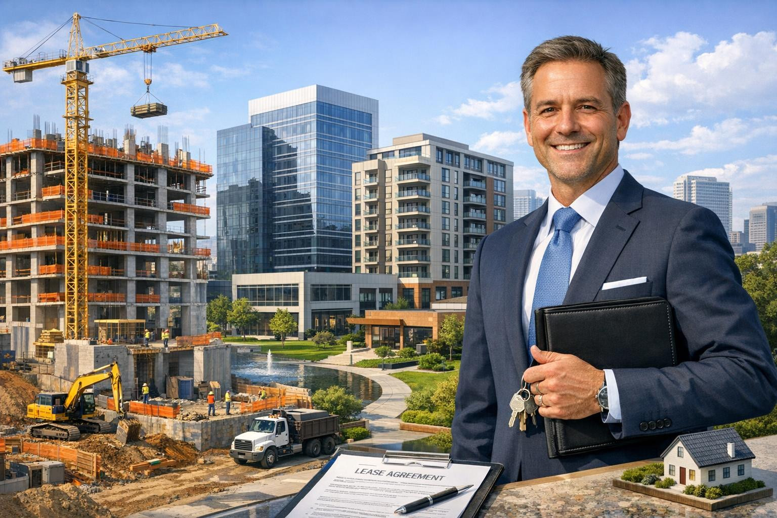 Integrated real estate solutions that ensure performance    Adapted solutions from the first design to the day-to-day management   combine professional construc