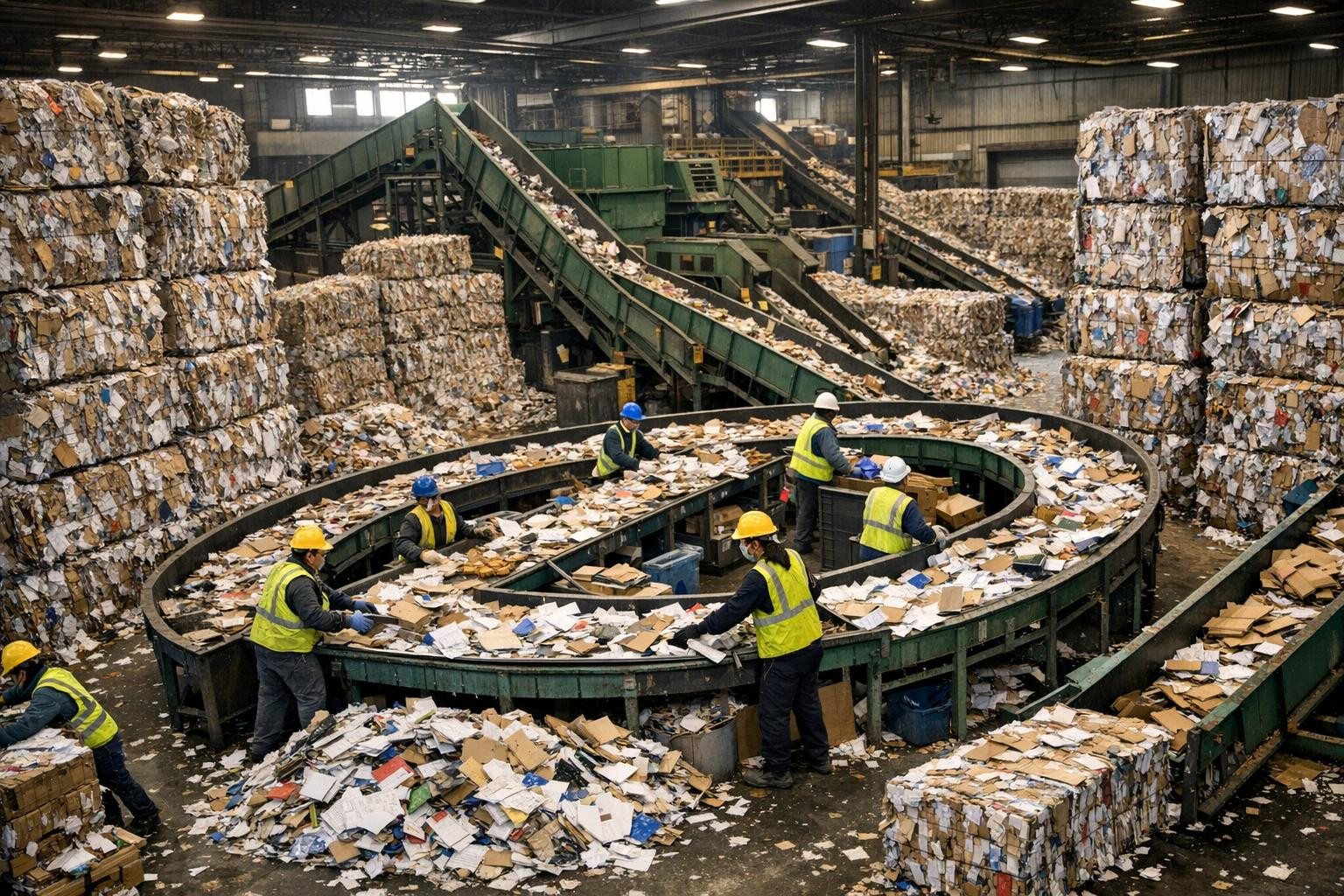 Comprehensive recycling solution  - professional paper circulation, efficient collection of paper and reliable plastic circulation, which transforms waste into 