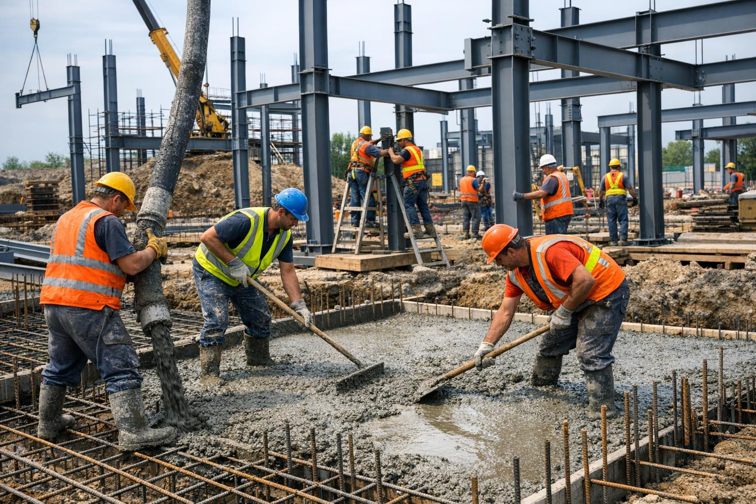 Design works  create the long-term durability of each building and ensure the accuracy of further works. The construction and concrete work of the foundation an