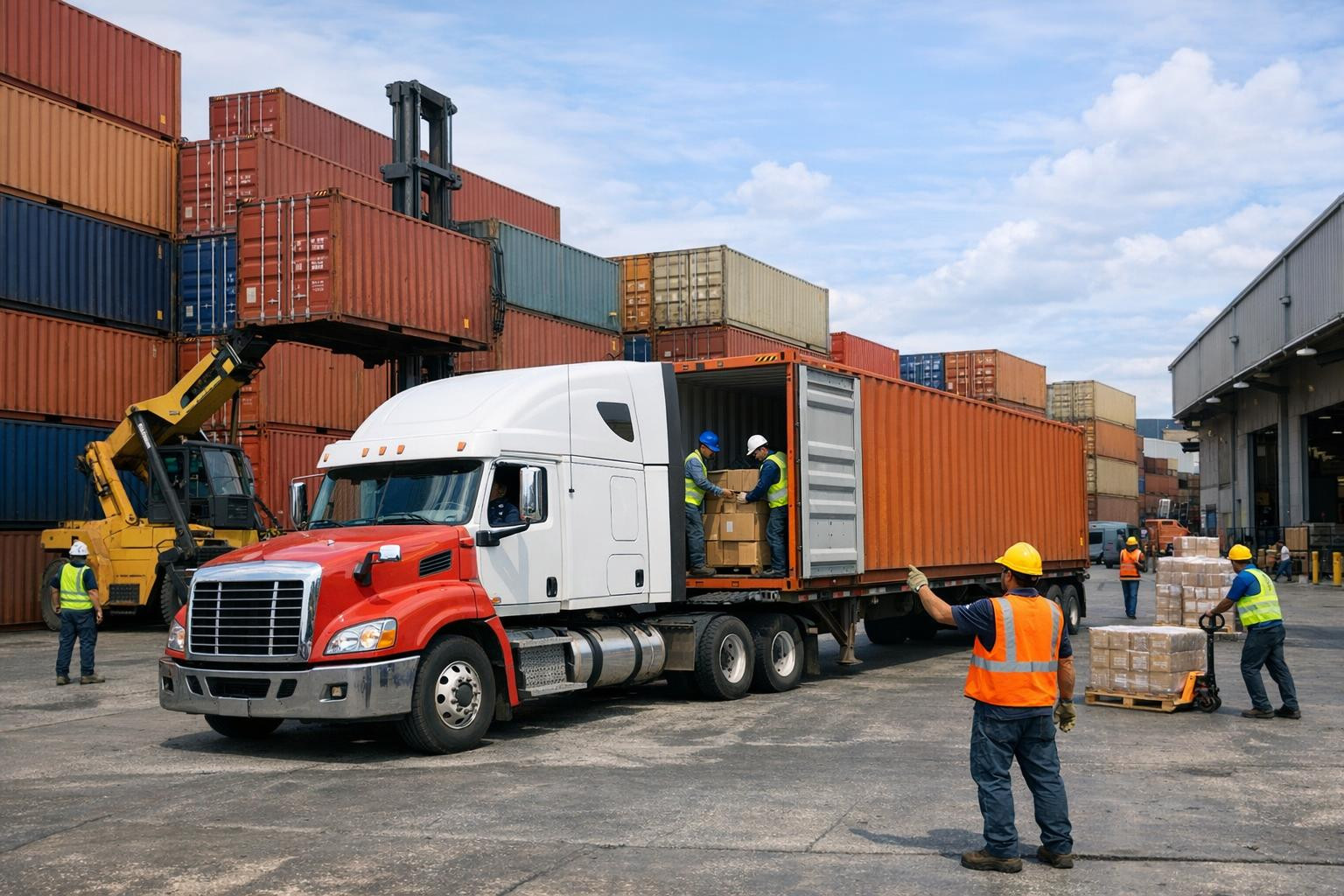 Door-door container transport  ensures the smooth movement of goods from the manufacturer to the final consumer without excessive administrative burden. The ser