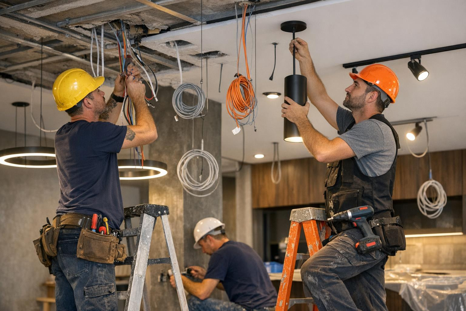 Electrical installation  provides safe, efficient and long-term power supply in residential and commercial areas. Professional  Internal electricity installatio