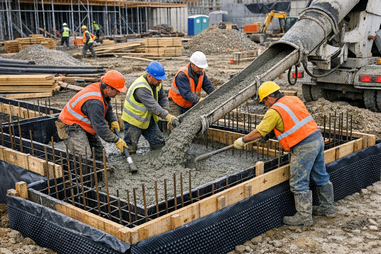 Stability and protection from level 1     Foundation works ,  beton works ,  masonry works  and  hydro isolation works  ensure long-lasting and reliability of t