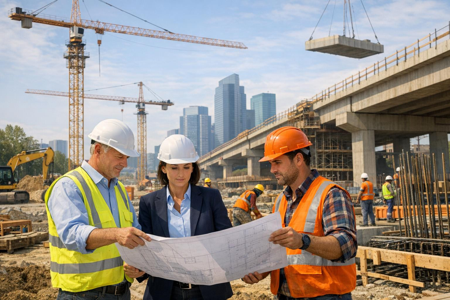 Clear management throughout the life cycle of the project    < General construction  and   project management  combine technical expertise and practical expe
