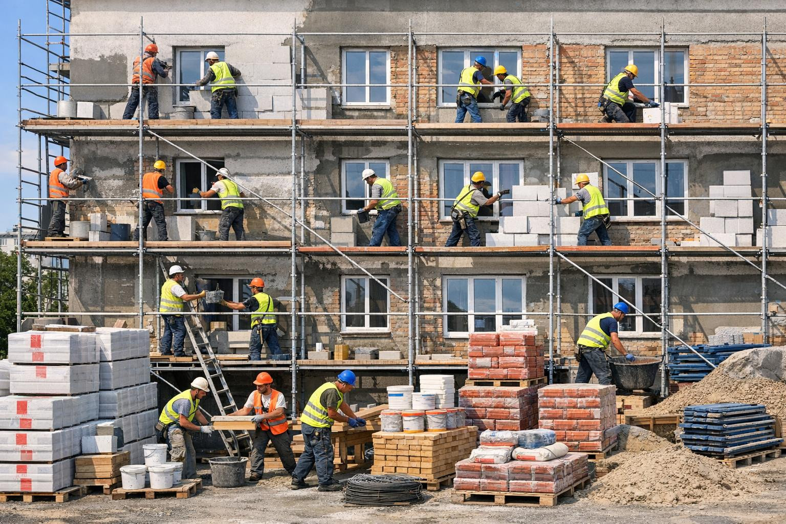 Full services from general construction to renovation    < General construction  and  renovation  offer a comprehensive solution for both residential and bus