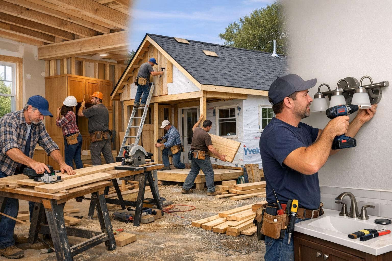 Local solution from minor improvements to key-to-hand building of houses   We offer practical and personal building partnership that combines mastery of interio