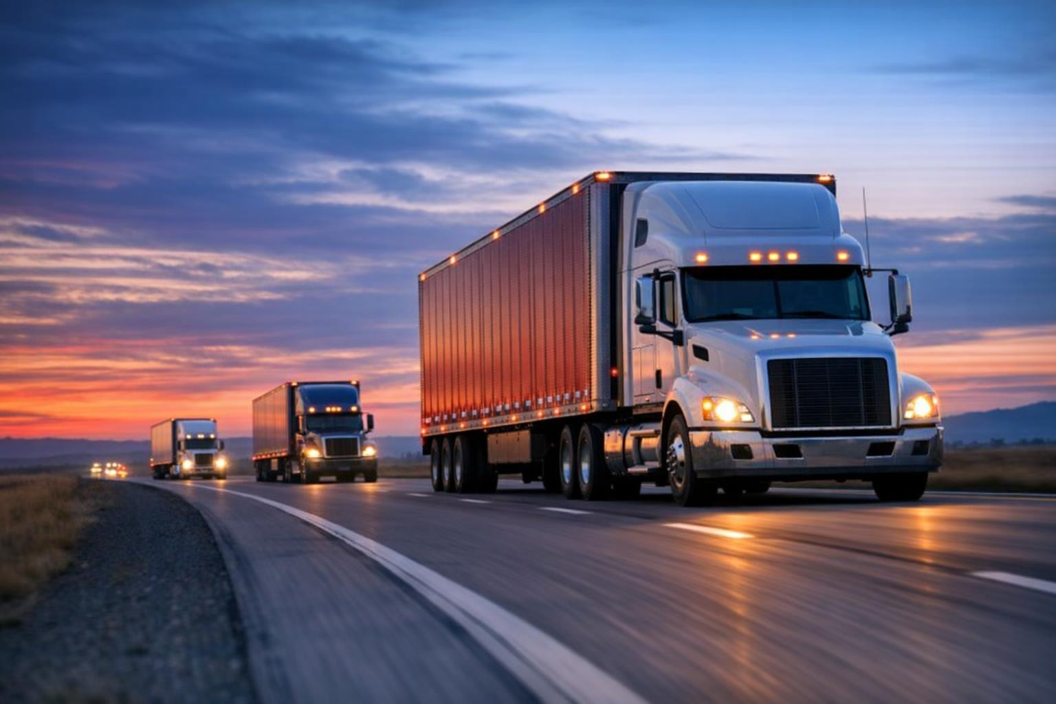 Reliable long-distance freight transport in Europe  ensures that the goods reach their destination in a timely, safe and cost-effective manner. Modern truck par