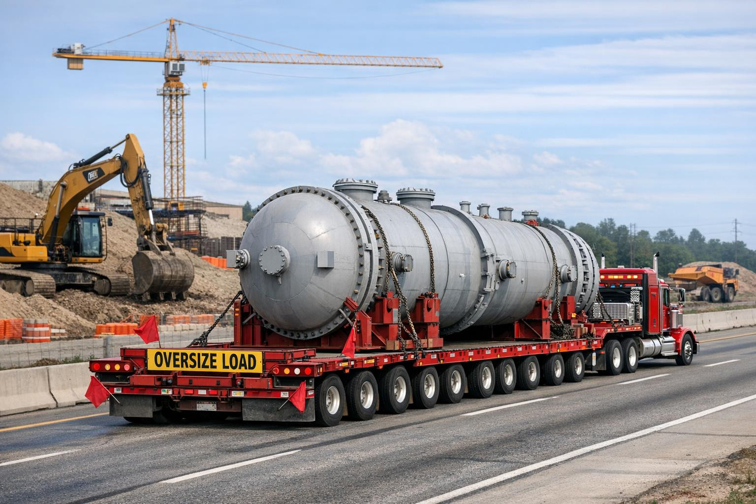 Overdimensional transport across Estonia, which combines security, ...