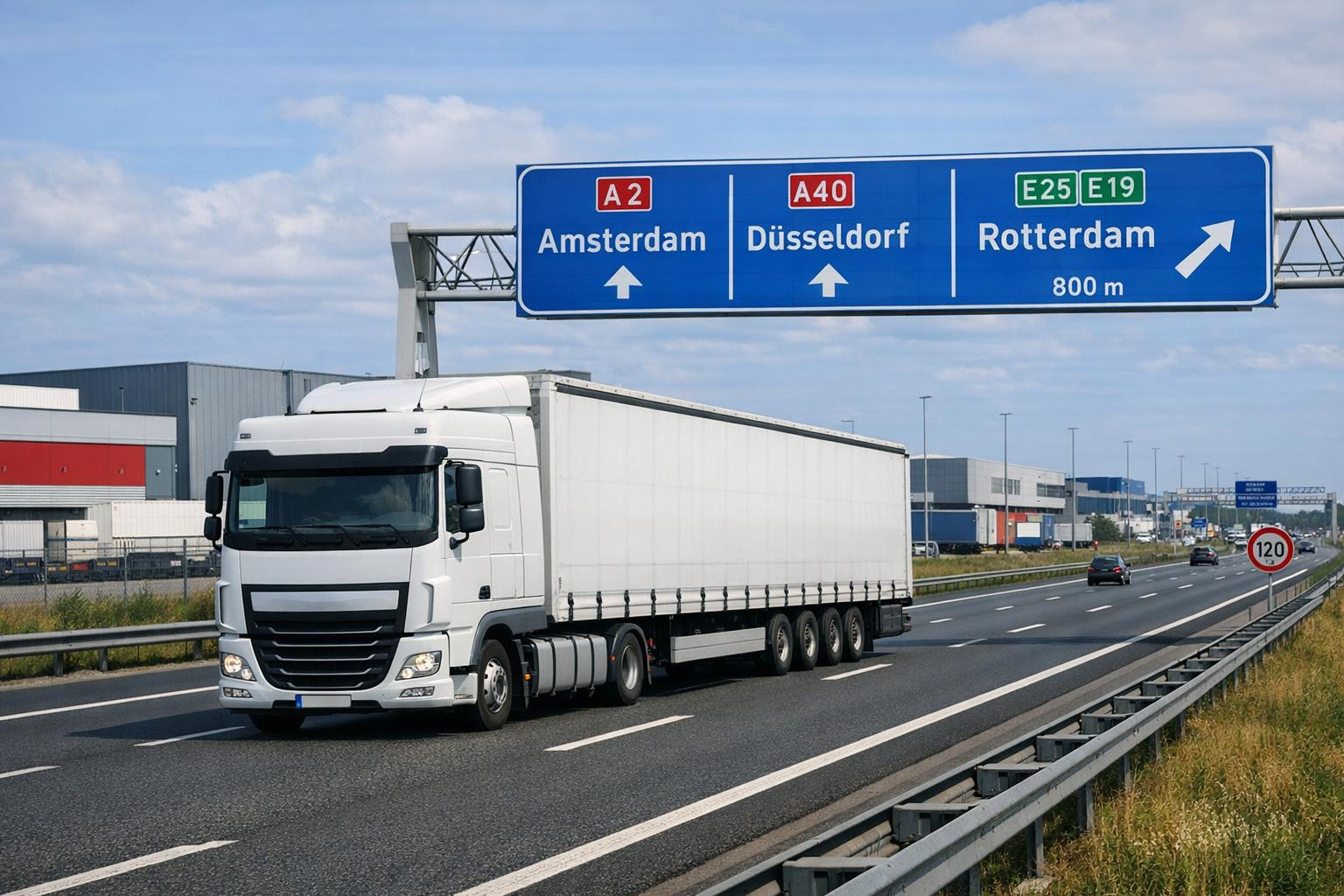 Floating and efficient road logistics throughout Europe Graphic ...