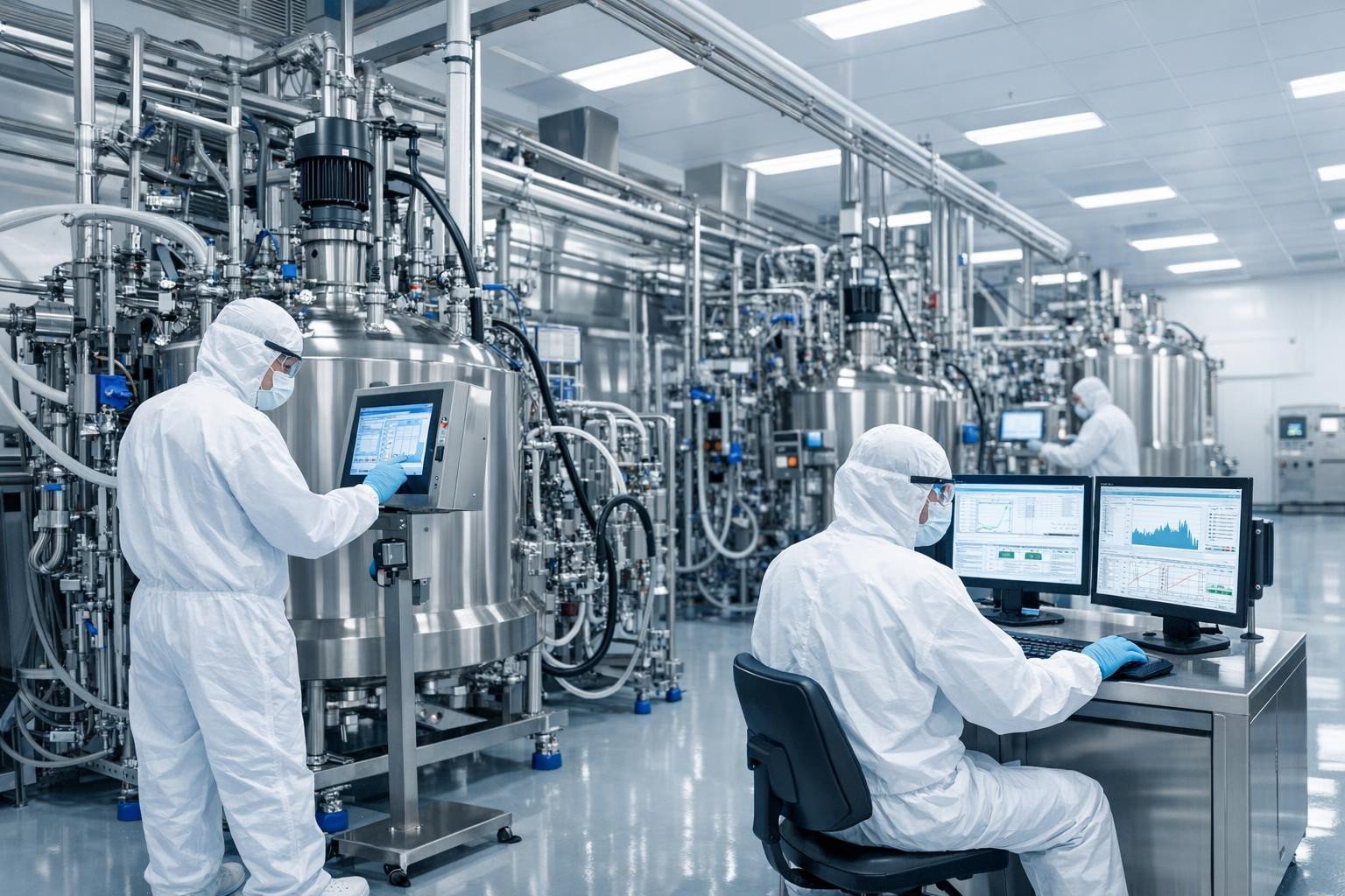 The production of biological medicines   requires precision, control and flexibility - every step must ensure safety and the stability of active substances. The