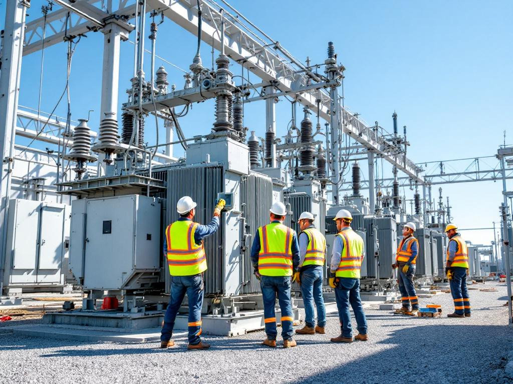 Safe substation installation that provides a reliable electricity network    < Substation installation   is based on a clear objective: to provide a secure, 